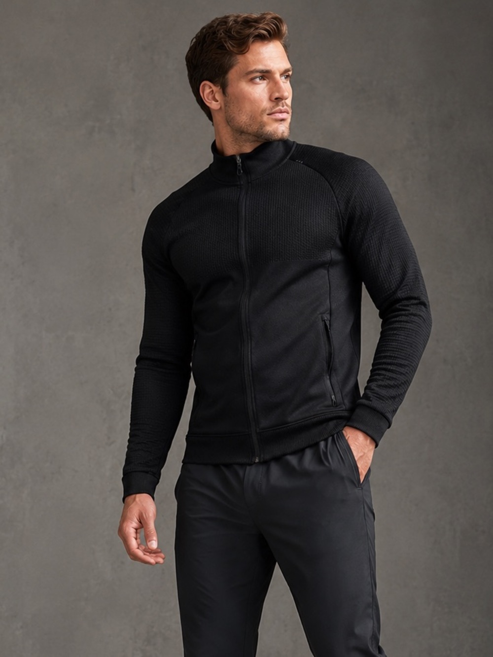 Lululemon Engineered Warmth Jacket Black Merino Wool Blend Size Small
